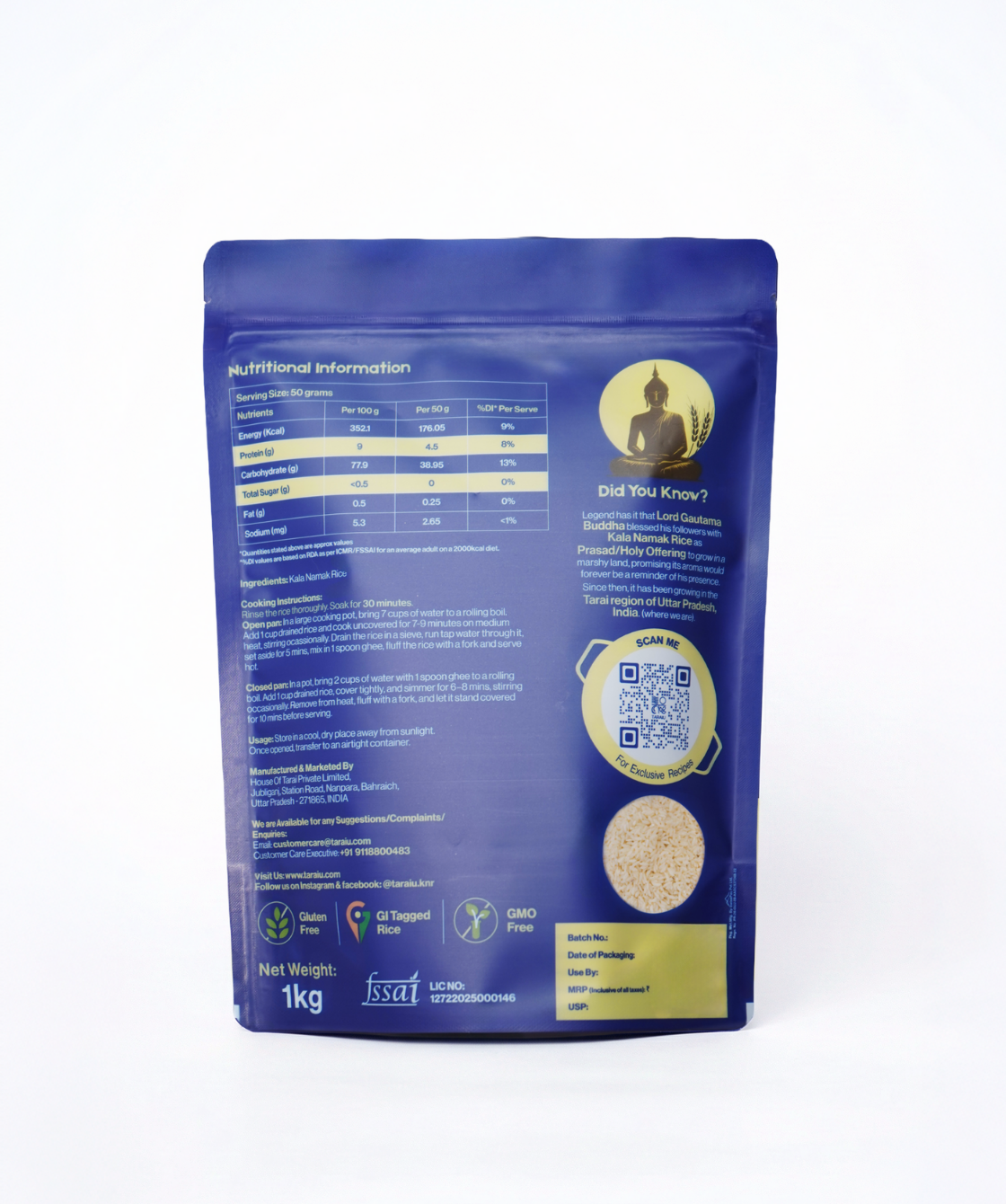 Low GI | Kala Namak Rice